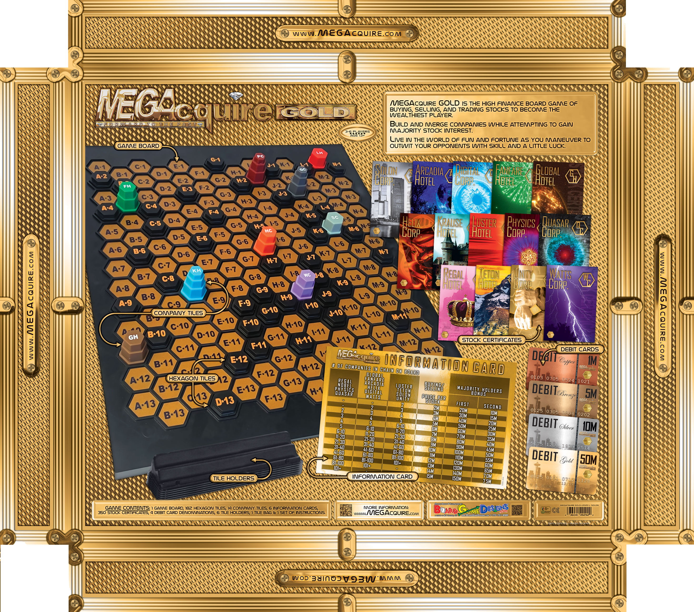 MEGAcquire GOLD Game Box Back